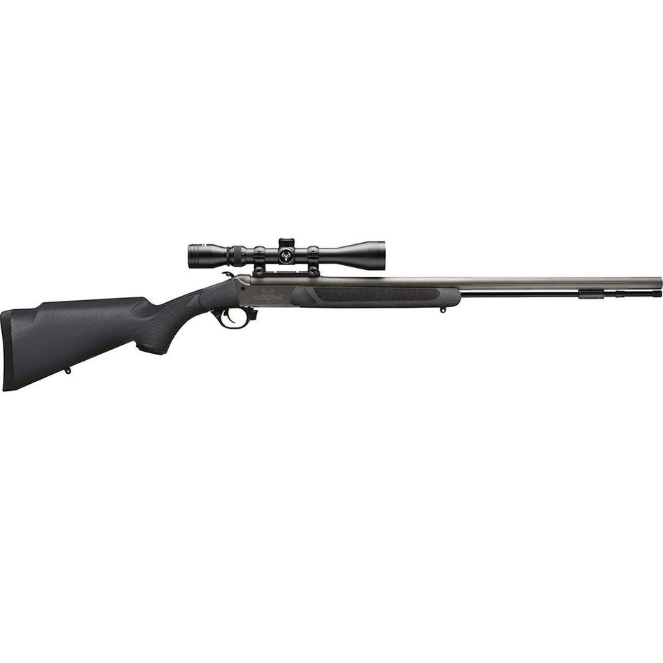 Traditions NitroFire .50 Cal Single Shot Muzzleloader Rifle 26" Barrel Black Synthetic with 3-9x40 Scope