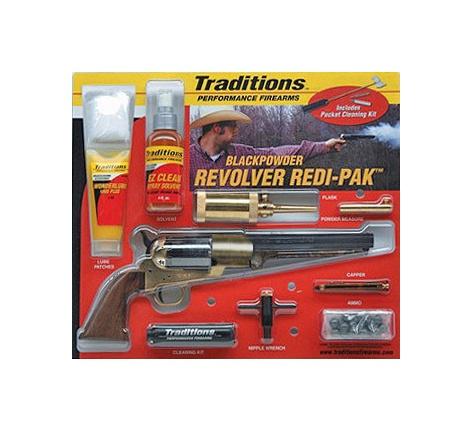 Traditions 1858 Army .44 Cal Muzzleloader Revolver Redi-Pak 8" Octagonal Barrel