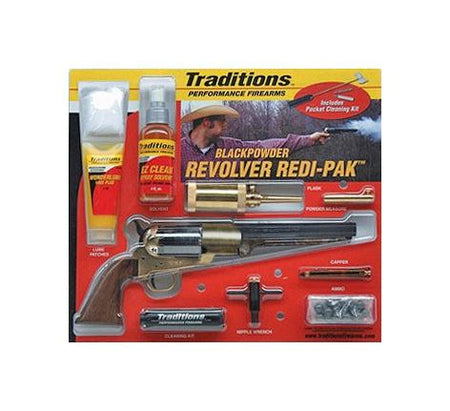 Traditions 1858 Army .44 Cal Muzzleloader Revolver Redi-Pak 8" Octagonal Barrel