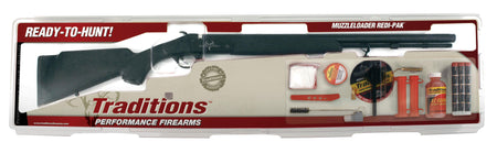 Traditions Buckstalker XT .50 Caliber Muzzleloader Redi-Pak Black and Blued