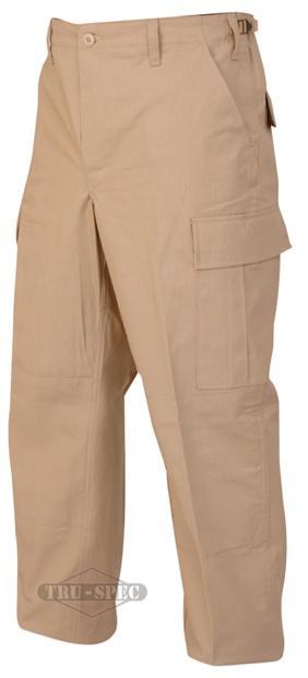 Khaki BDU Tactical Pants 100% Cotton Ripstop XS