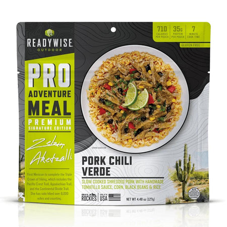 ReadyWise Pro Adventure Meal Traditional Pork Chili Verde Single Pouch