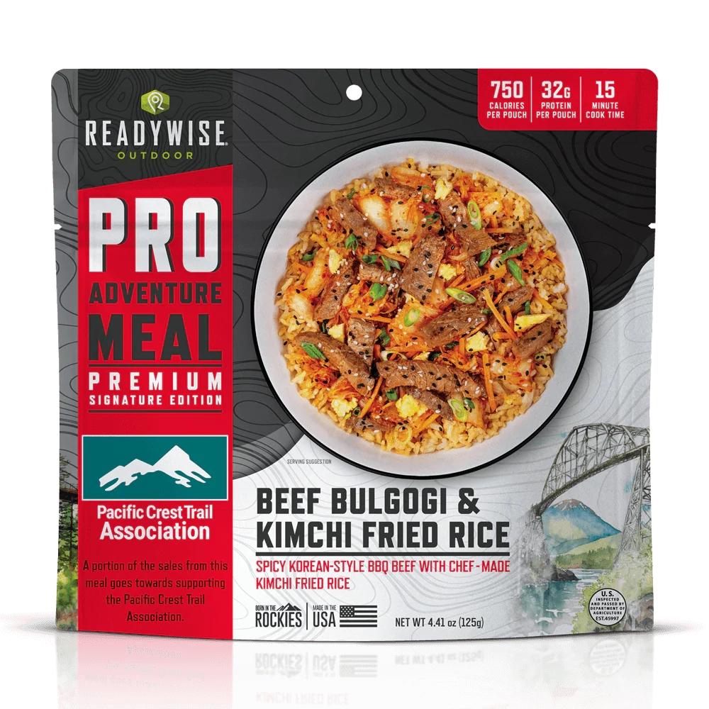 ReadyWise Pro Adventure Meal Beef Bulgogi Kimchi Fried Rice Single Pouch