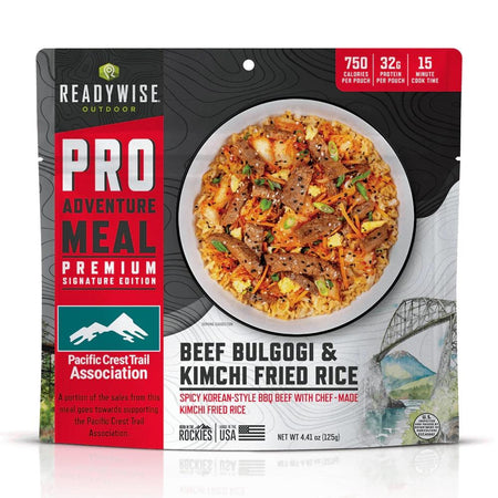 ReadyWise Pro Adventure Meal Beef Bulgogi Kimchi Fried Rice Single Pouch