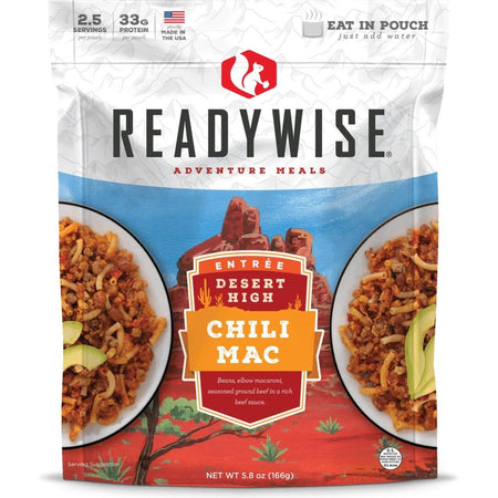 Readywise Chili Mac with Beef Freeze-Dried Meal Pouch 5.8oz