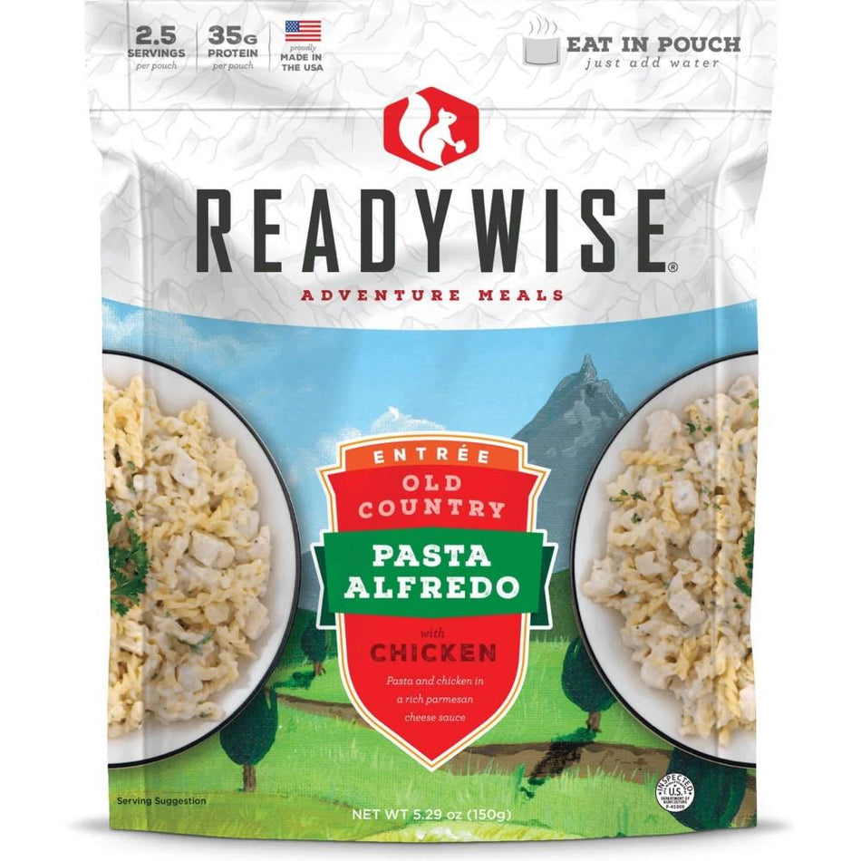 Readywise Old Country Pasta Alfredo with Chicken 5.29 oz Resealable Pouch