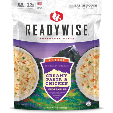 Readywise Crest Peak Creamy Pasta and Chicken Lightweight Meal 4.3 oz