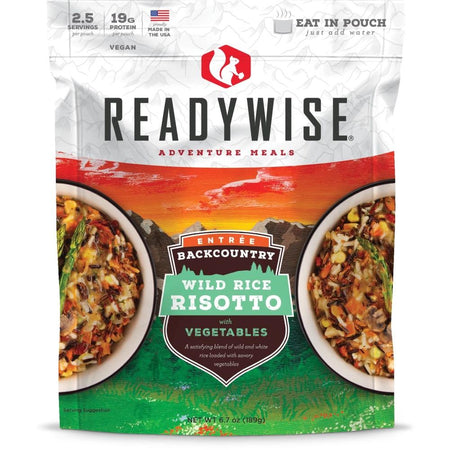 Readywise Backcountry Wild Rice Risotto & Vegetables Lightweight Meal 6.7oz