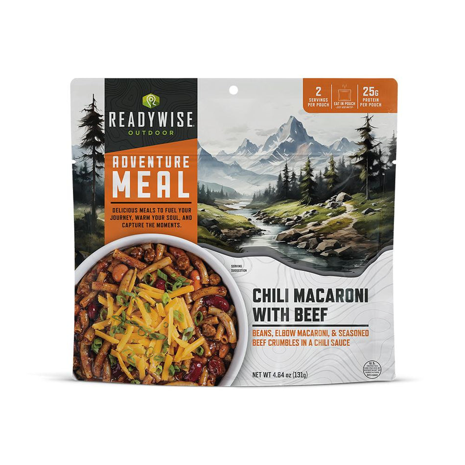 Readywise Chili Mac and Beef Ready-to-Eat Meal Pouches 6/ct