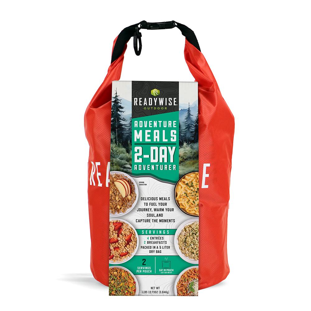 ReadyWise 2-Day Adventure Food Kit Packed in 5 Liter Dry Bag