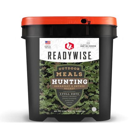 ReadyWise Outdoor Hunting Meal Bucket 12 Servings 3-Day Kit