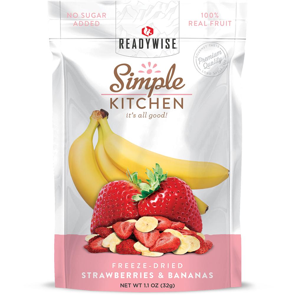 Readywise Simple Kitchen Strawberries & Bananas Healthy Snack