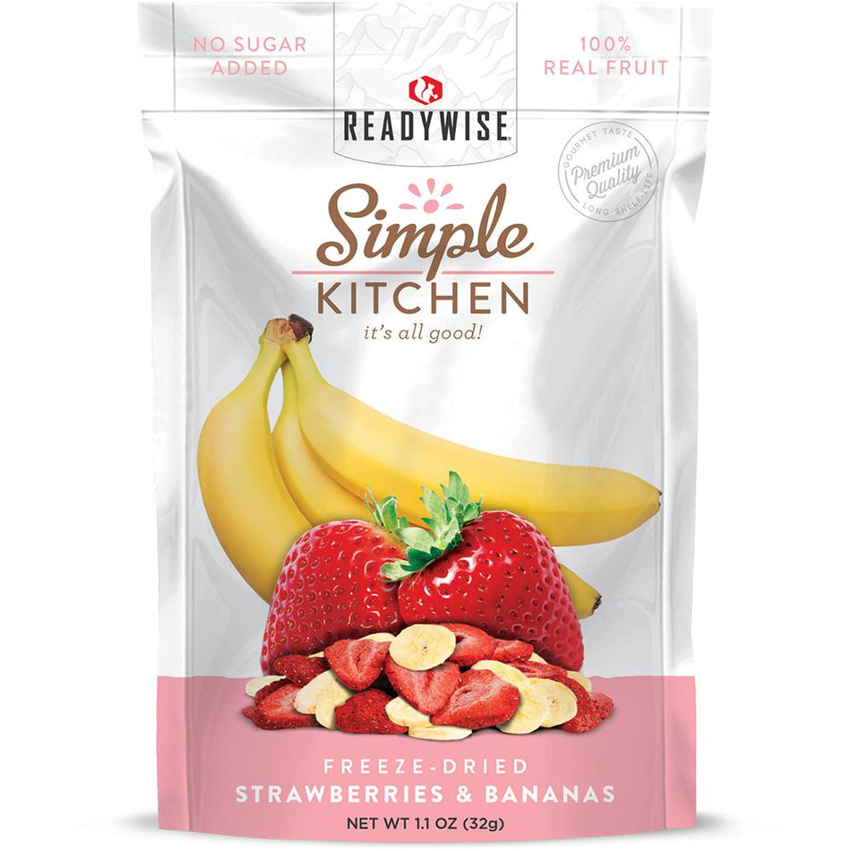 Readywise Simple Kitchen Strawberries & Bananas Healthy Snack