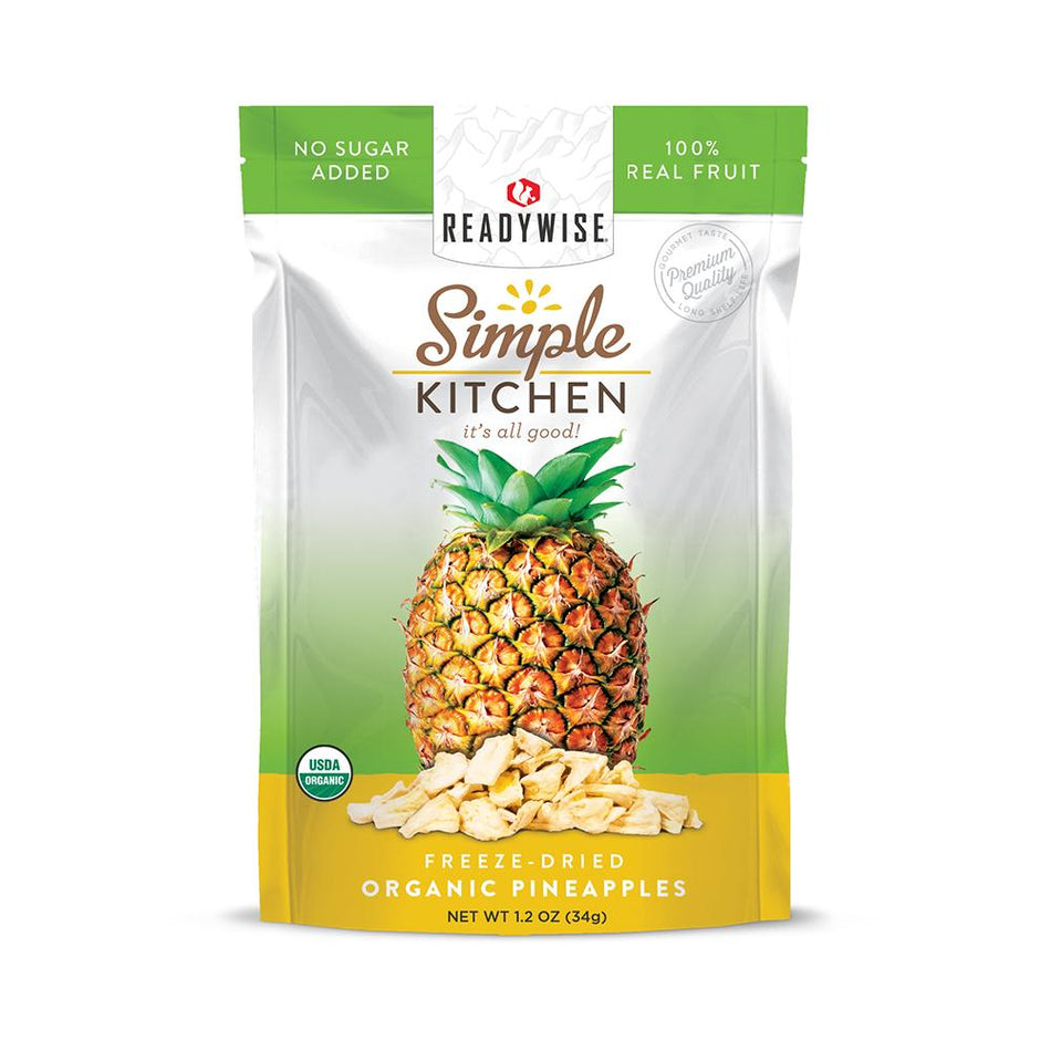 Readywise Freeze Dried Organic Pineapple
