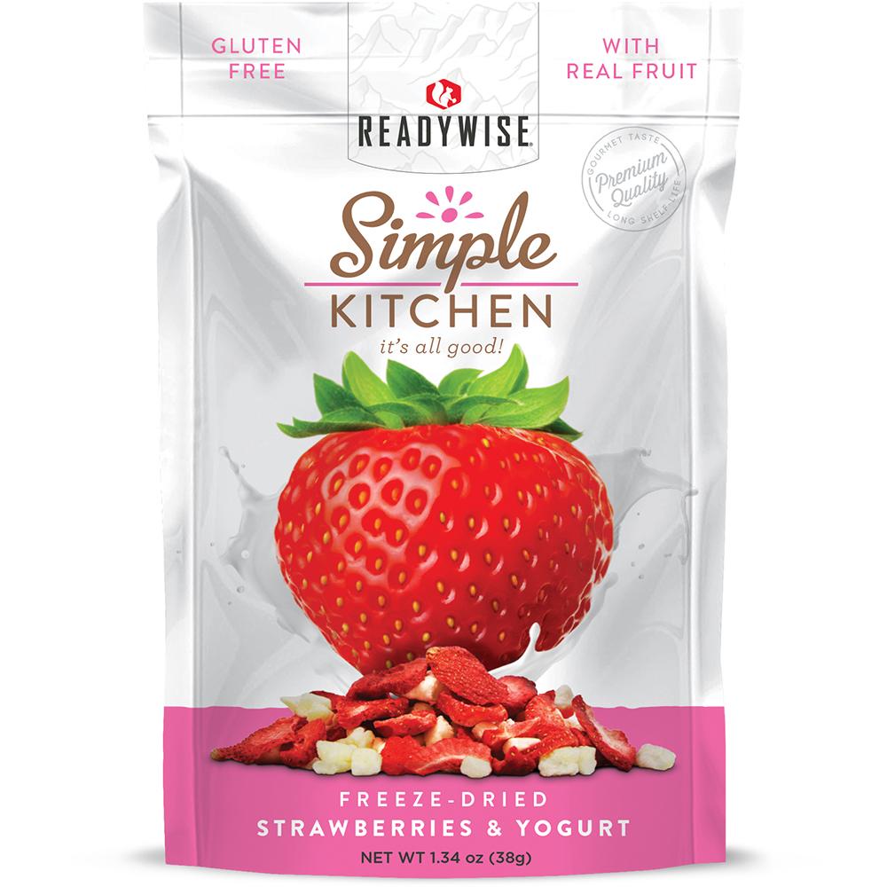 Readywise Simple Kitchen Strawberries and Greek Yogurt On-the-Go Snack