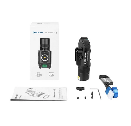 Olight BALDRSBK Baldr S Tactical Rail Light Black 800 Lumens White LED Green Laser