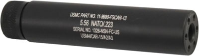 Guntec AR15 5.5" Fake Suppressor 1/2x28 Threads Black Finish