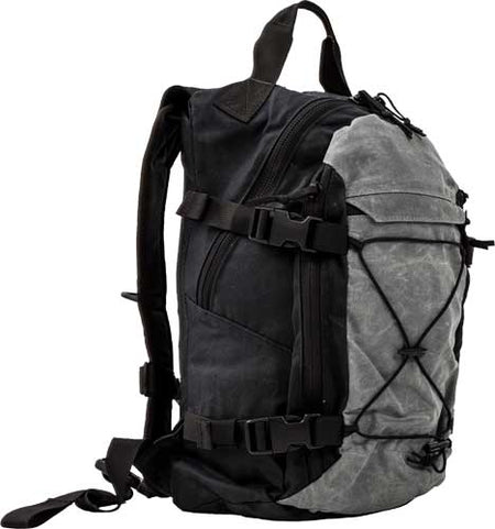 Grey Ghost Gear Black/Grey Waxed Canvas Throwback Bag