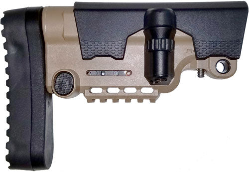AB Arms Urban Sniper Stock X Ambidextrous Cheek Riser Flat Dark Earth