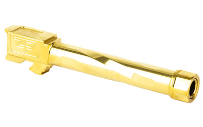 Zaffiri Precision Glock 17 Gen 1-4 Threaded Barrel, 9MM, 4.49", Titanium Nitride Gold, 1/2x28 Thread