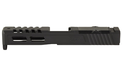 Zaffiri Precision ZPS.2 Glock 19 Gen 5 Optics Ready Stripped Slide, Lightening Cuts, Armor Black Finish