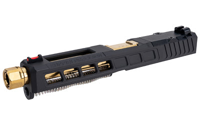 Zaffiri Precision ZPS.3 G17 Gen 5 Upper Assembly, RMR Footprint, Gold Threaded Barrel, Armor Black Cerakote