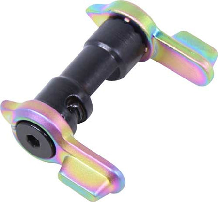 Guntec AR15 Ambidextrous Multi-Degree Short Throw Safety Rainbow PVD