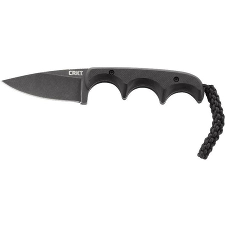 CRKT Minimalist Fixed Blade Knife 2.16" Drop Point Black Stonewash Finish