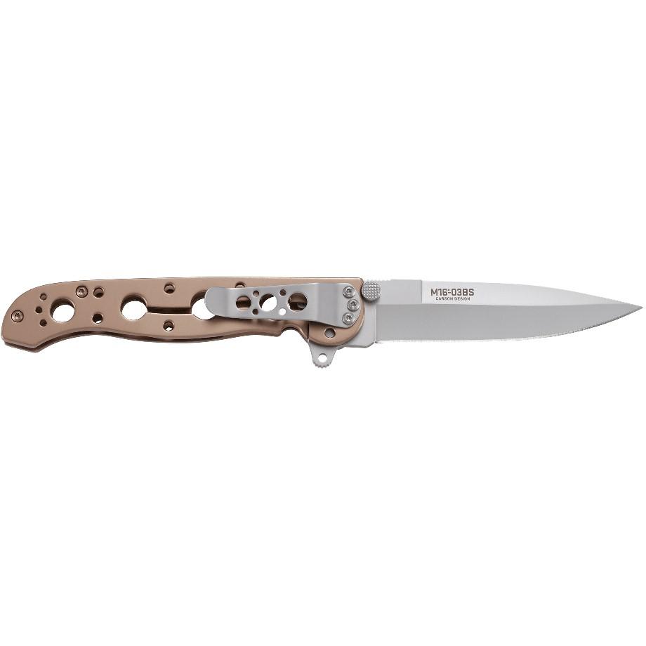 CRKT M16-03BS Bronze with Silver Blade EDC Folding Knife 3 1/2"