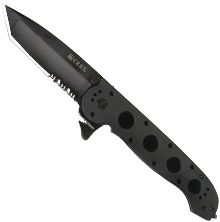 CRKT M16-14ZLEK 3.75" Black Serrated Tanto Flipper Knife
