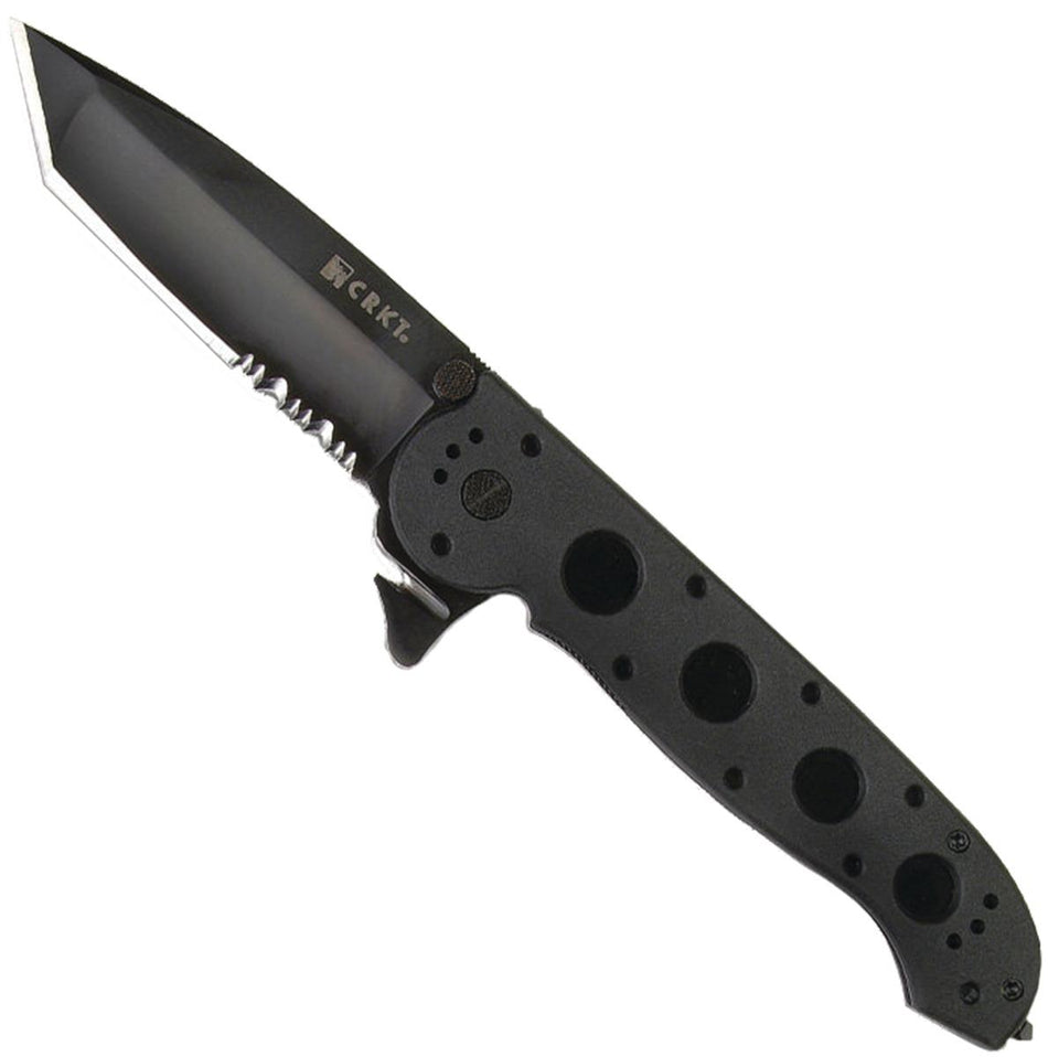 CRKT M16-14ZLEK 3.75" Black Serrated Tanto Flipper Knife