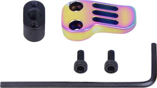 Guntec AR15 .308 Extended Magazine Catch Paddle Release Rainbow