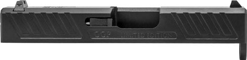 Grey Ghost Precision Black Stripped Slide for Glock 43 V1