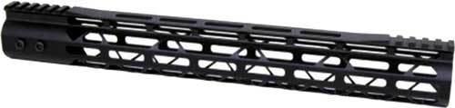 Guntec 15" M-LOK Ultra Light AR Handguard Black