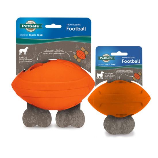 PetSafe Sportsmen Football Biscuit Treat Toy for Dogs Large
