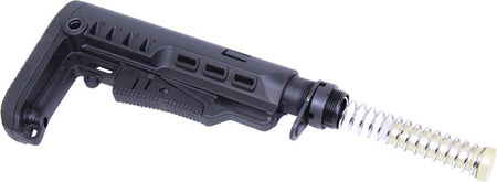 Guntec Collapsible Multi-Caliber Stock Set with QD Swivel Black