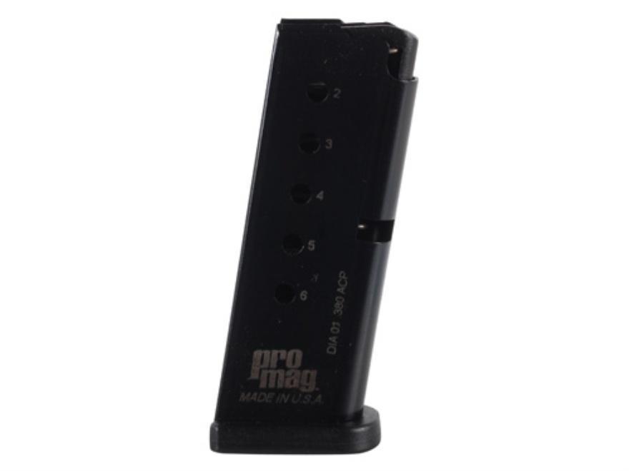 ProMag Diamondback Pistol Magazine .380 ACP 6rd Blued Steel