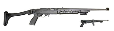 Ruger 10/22 Black Polymer Tactical Folding Stock with Pistol Grip and Tri-Rail