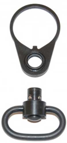 Guntec Ambidextrous QD Single Point Sling Adapter and Swivel Black