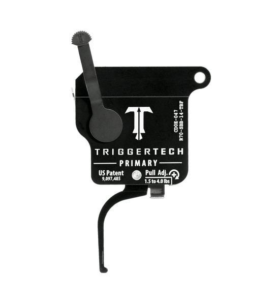 TriggerTech Rem 700 Primary Single Stage Flat Trigger 1.5-4 lbs Black/Black