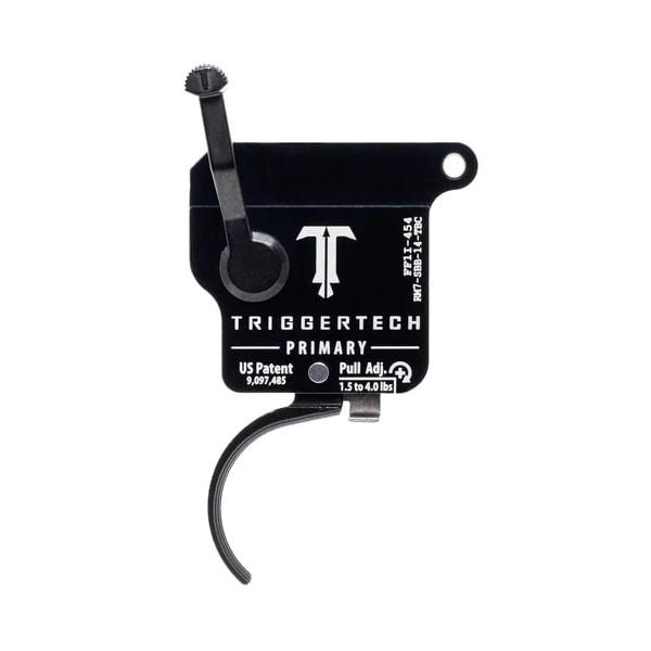 TriggerTech Rem Model 7 Primary Single Stage Curved Trigger Black 1.5-4 lbs