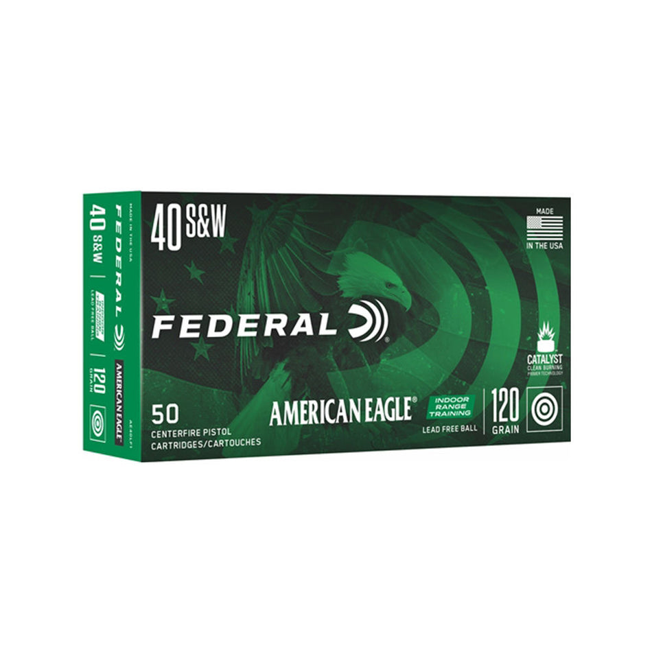American Eagle .40 S&W AE40LF1 Indoor Range Training Lead-Free IRT 120 Grain