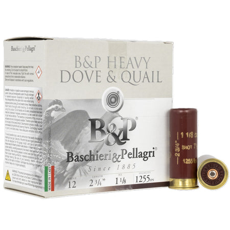 Baschieri & Pellagri (B&P) 12 Gauge 12B18D75 Heavy Dove & Quail 2.75" 1-1/8oz 7.5 Shot