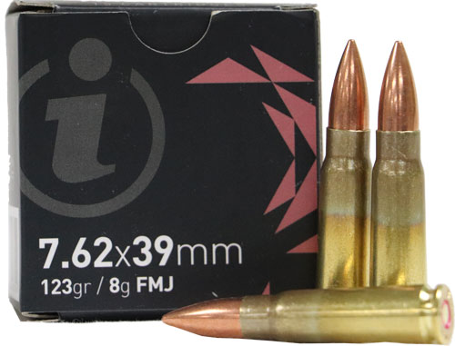 Igman 7.62x39mm IG76239 Full Metal Jacket FMJ 123 Grain