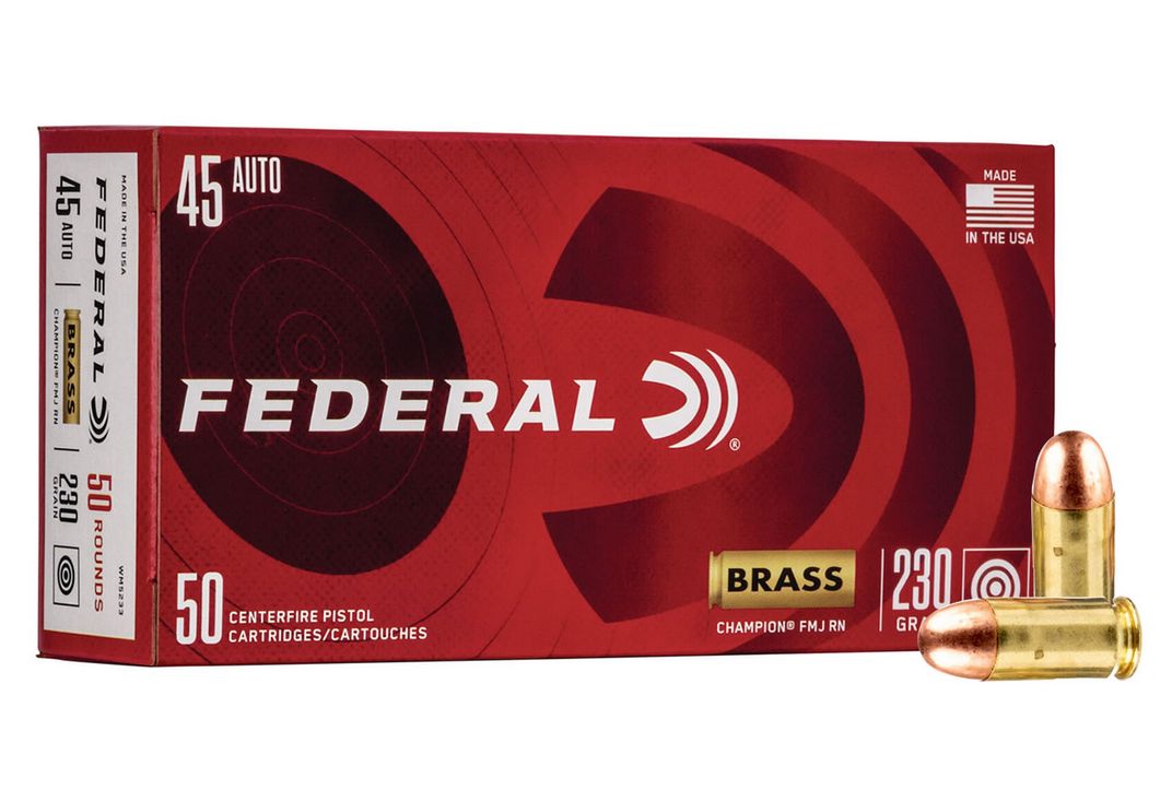 Federal .45 ACP/Auto WM5233 Champion Training Full Metal Jacket FMJ 230 Grain