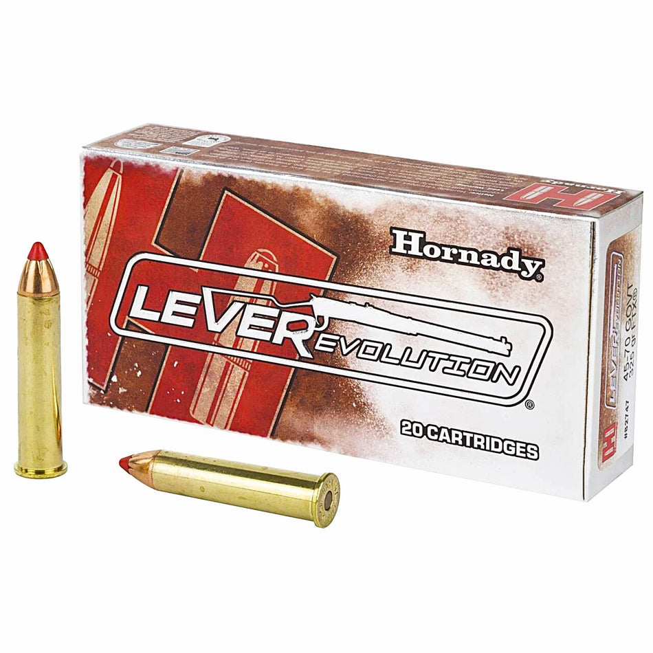 Hornady .45-70 Government 82747 LEVERevolution Flex Tip eXpanding 325 Grain 2050 FPS