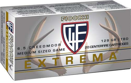 Fiocchi 6.5mm Creedmoor 65CMHSA Hyperformance Super Shock Tip SST 129 Grain