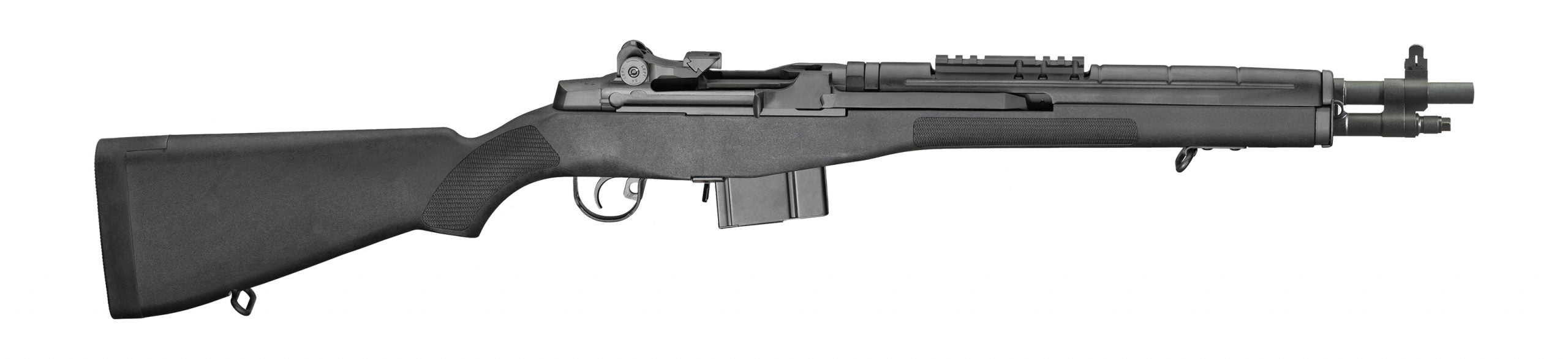 Springfield Armory AA9126NT M1A Scout Squad NY Compliant 7.62x51mm NATO 10+1 18in Black Parkerized Carbon Steel Barrel, Picatinny Rail Steel Receiver, Black Synthetic Fixed Stock