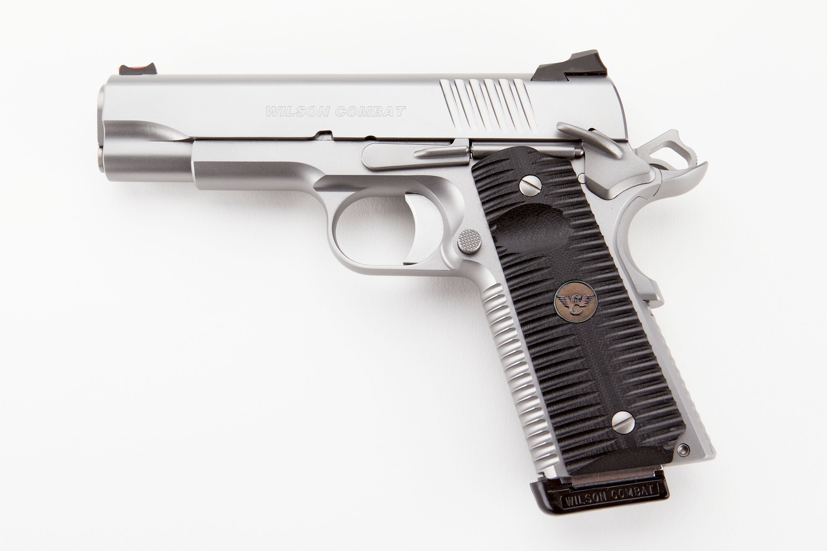 Wilson Combat ACP-COM-45-SS Commander .45 ACP Pistol, 4.25" Barrel, 8+1 Capacity, Stainless Steel