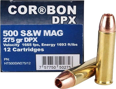 Cor-Bon .500 S&W Mag HT500SW27512 DEP PENTRAT X-B DPX 275 Grain